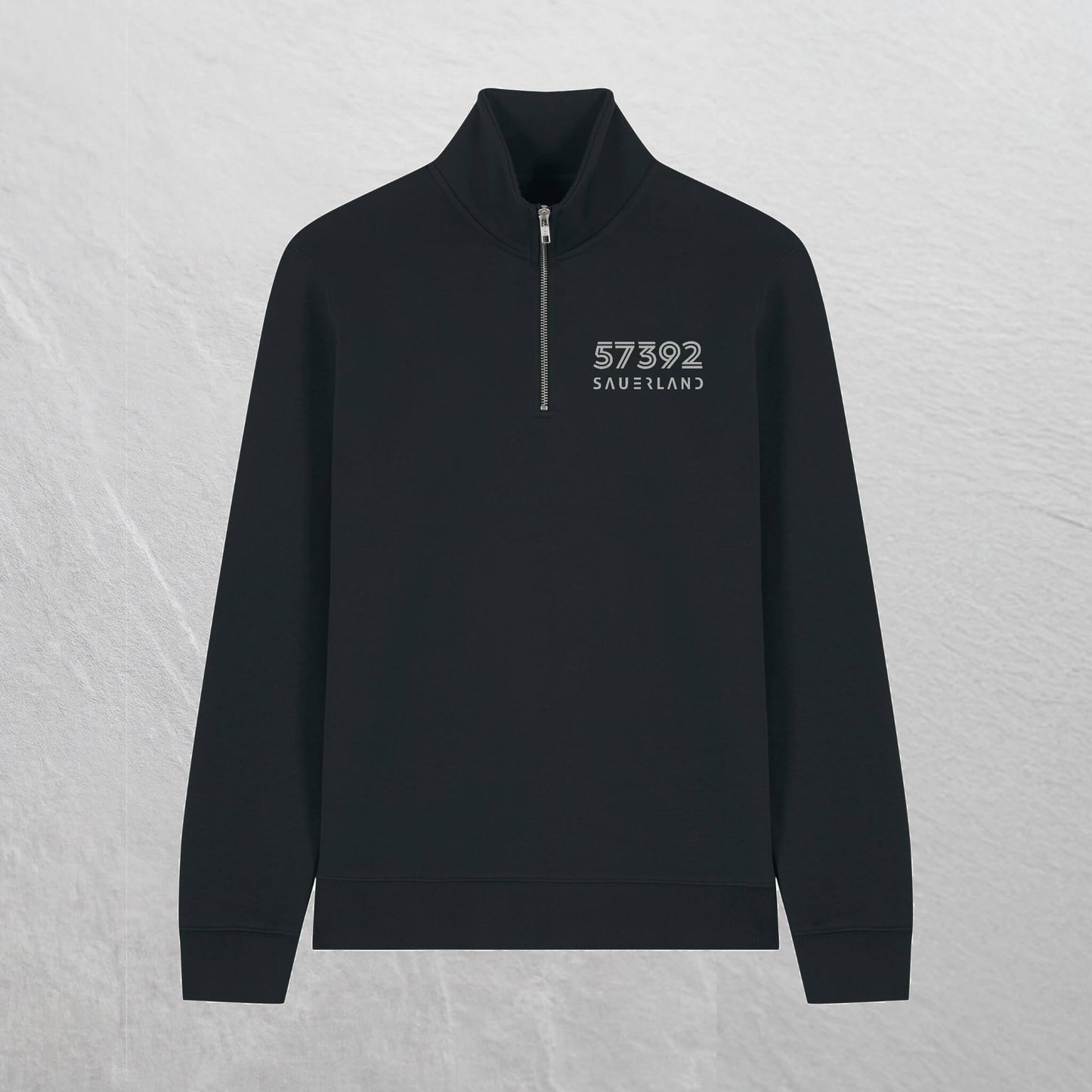 Produktbild des neuen Sauerland ZIP-Pullovers in schwaz