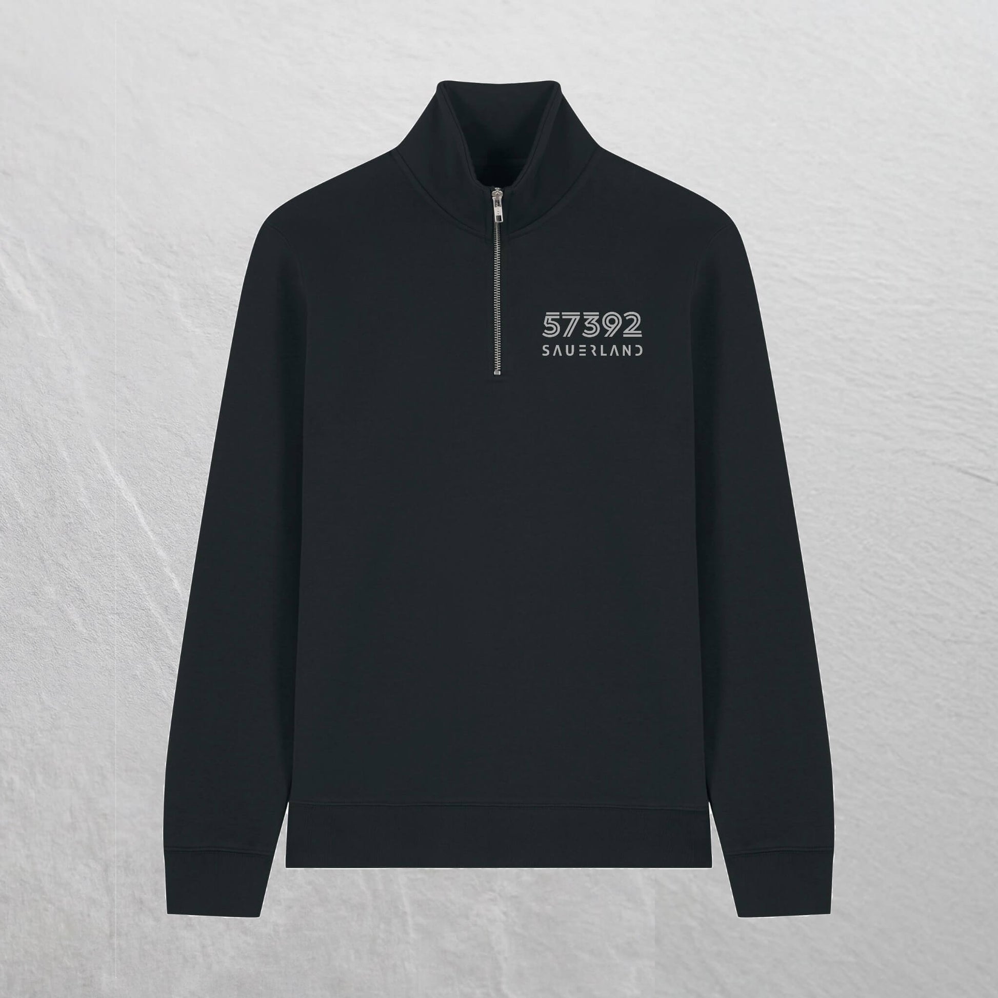 Produktbild des neuen Sauerland ZIP-Pullovers in schwaz