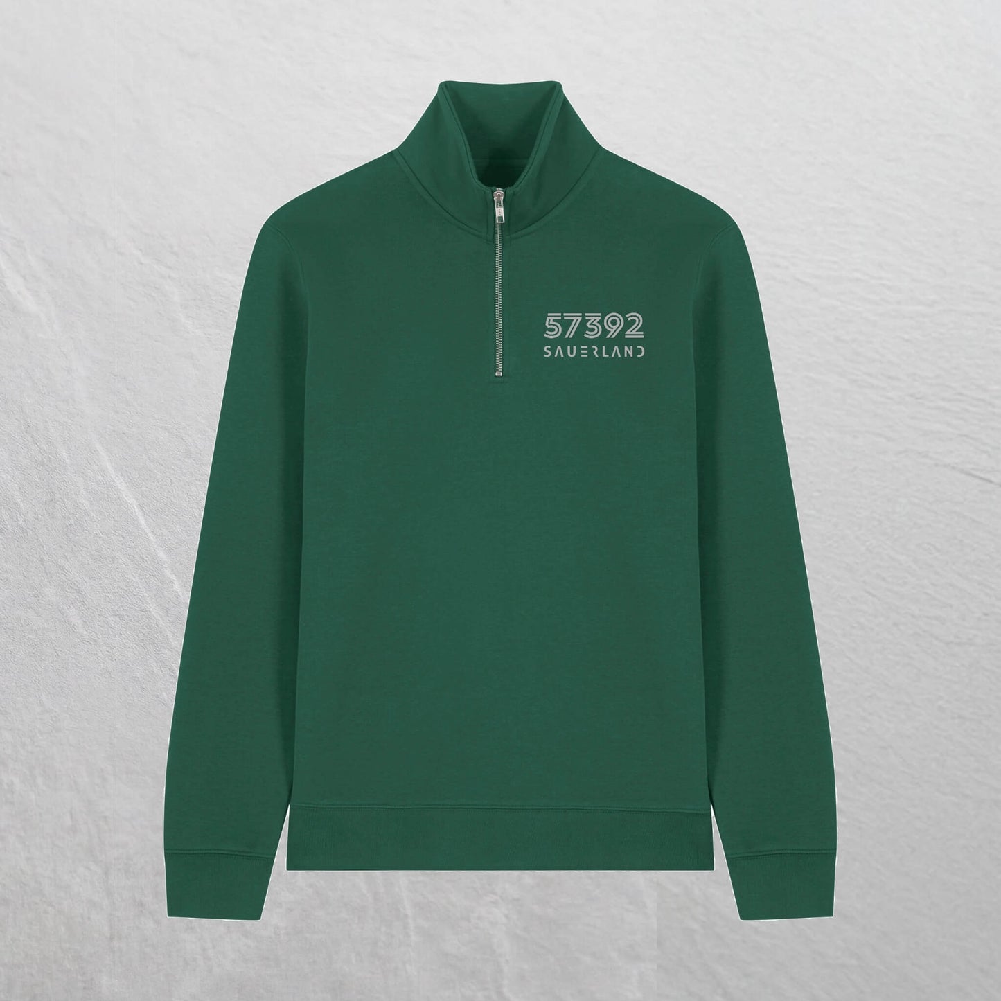 Produktbild des neuen Sauerland ZIP-Pullovers in Grün