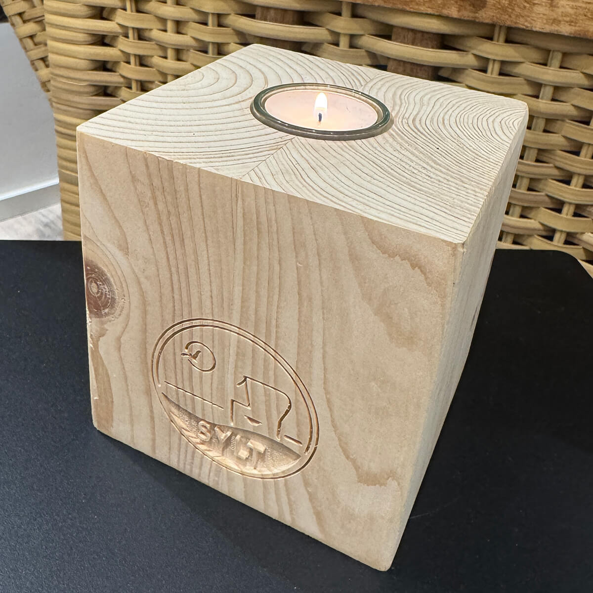 Sylt Teelichtwürfel – Einzelstück
